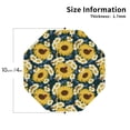 thumbnail image 2 of KLL Drink Coasters Set Octagon of 4,PU Leather Absorbent Coasters Set Decorative Coffee Cup Coasters Housewarming Gift for Home Decor-Sunflowers, 2 of 5