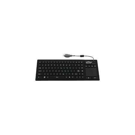 UPC: 0810491021633 | Seal Shield SealTouch Glow Waterproof Wired Keyboard with Touch Pad Black