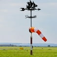 thumbnail image 6 of Iron Wind Direction Indicator Weathervane for Outdoor Garden Wind Measuring Tool Ship 260~265x358mm, 6 of 6