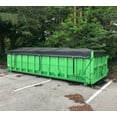 thumbnail image 3 of 12' x 26' 18oz Vinyl Roll-Off Dumpster Tarp, Waterproof, Container Cover, 20, 30, and 40 Yard, Vinyl tarp, 3 of 9