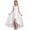 White, variant on Kilaqueen Spaghetti Strap Junior Bridesmaid Dresses Silk Satin Flower Girl Dress for Teen Girls Special Occasions, Slit Ruffle Wedding Guest Dress, High Low Prom Dress Long Ball Gowns Formal Dresses