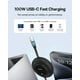 thumbnail image 2 of Cable USB C a USB C Baseus de 100 W, 2 m, retráctil y carga rápida, 2 of 7