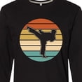 thumbnail image 4 of Inktastic Karate Martial Arts Silhouette Long Sleeve T-Shirt, 4 of 5