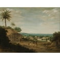 thumbnail image 2 of Frans Post 18x15 Gold Ornate Wood Frame and Double Matted Museum Art Print Titled - Brazilian Village (1675 - 1680), 2 of 4