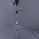 thumbnail image 5 of Camiseta de manga larga con varios botones para hombre, blusa y camisa de manga larga deportiva con cuello levantado a la moda Pompotops  oipoqjl53392, 5 of 5
