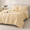 Light Yellow-Twin, variant on Black Queen Polka Dot Print All Season Down Alternative Comforter Bedding Set