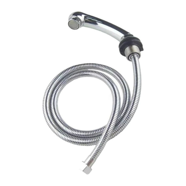 Cabezal rociador para lavabo de salón, profesional, resistente, con manguera, grifo para lavabo Plata