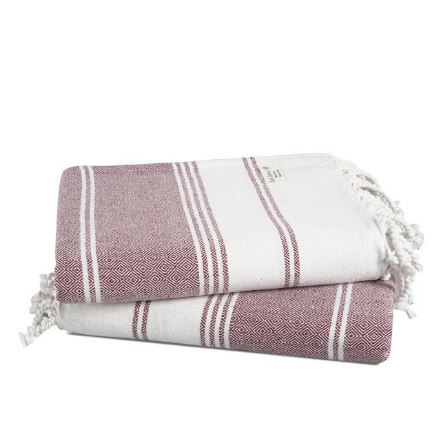Paquete de 2 toallas de playa LANE LINEN para mujer, 39 x 71 cm, ladrillo cocido