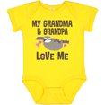 thumbnail image 3 of Inktastic Grandma and Grandpa Love Me Sloth Girls Baby Bodysuit, 3 of 5