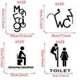 thumbnail image 4 of Fashion Removable Home Art Wall Sticker Toilet Decals Door Decor Vinyl Poster 6, 4 of 8