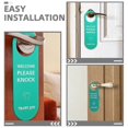 thumbnail image 5 of Do Not Disturb Door Hanger Green PVC Material for Office Door Signs and Rooms, 5 of 5