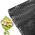 thumbnail image 1 of Uxcell Papel de Envoltura Floral de 10 Hojas, Papel de Envoltura de Flores de Malla, Papel de Envoltura de Ramo Hueco Impermeable [Negro], 1 of 1