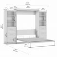thumbnail image 6 of Bestar Pur 86W Closet Organizer with Drawers in White - Engineered Wood, 6 of 7