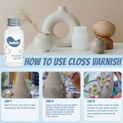 Air Dry Clay Varnish, 1.7 fl oz, Gloss Finish Sealer, Waterproof & Scratch Resistant for Pottery and Crafts