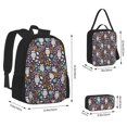 thumbnail image 2 of Disketp Forest Cute Owl Mochila Estampada de Gran Capacidad con Lonchera y Estuche, Set de 3 Piezas para Estudiantes, 2 of 7