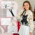 thumbnail image 6 of Xoenoiee Cat Music Note Print Long Sleeve Sweatshirts for Girls Quarter Zip Pullover Oversized Cropped Sweater Fall Winter Hoodies, 11-12 Years, 6 of 7