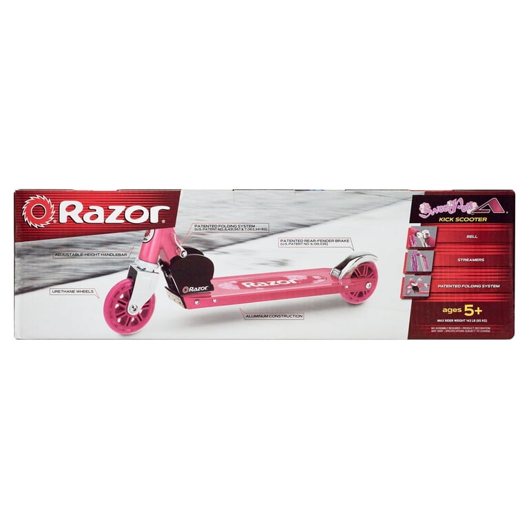 Razor A Youth Kick Scooter - Sweet Pea, Lightweight, Foldable
