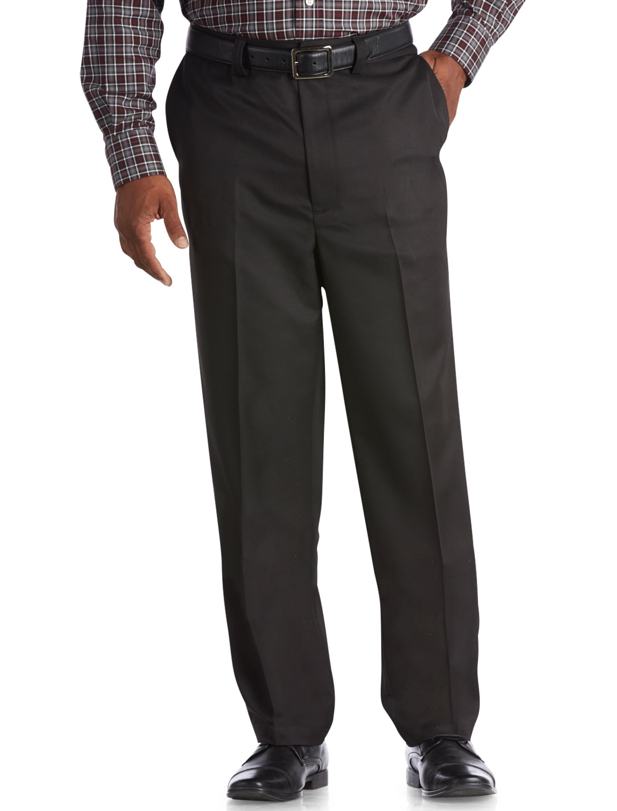 Men's Big & Tall Oak Hill FlatFront Microfiber Pants