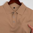 thumbnail image 5 of Fanshiluo Men's Checkered Print Short Sleeve Polo Shirt, Casual Collared Golf T-Shirt,Size:M,Big and Tall Men, 5 of 7