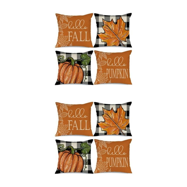 Bearachild 4 unids/set funda de almohada decorativa para agregar un toque festivo al hogar durante el Día de Acción de Gracias Halloween-13 Halloween-13 2Conjunto