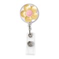 thumbnail image 2 of Retractable Flower Badge Holder For Nurse, 3D Cartoon Flora Chest Card Clip With Easy Pull Buckle, 2 of 6