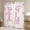 Pink White E, variant on jejeloiu Letter A Monogrammed Black Out Curtains,Cute Bow Flower Curtains Pack of 2 (42x63 Each),Pink White Bowtie Bedroom Curtains For Child,Microfiber Room Decorative