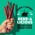thumbnail image 3 of Premium Free Range Jerky Snack Sticks 12-Pack: Herb-A-Licious Turkey Flavor, 8g Protein, Certified Free from Top 9 Allergens, Gluten-Free, Non-GMO, Zero Sugar, Keto, Paleo, 3 of 5