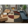 thumbnail image 3 of Geometric rug, Hand tufted wool area rug, 9x13 Bed, Living room carpet, 3 of 10