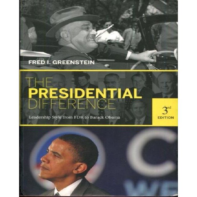 The Presidential Difference By Greenstein, Fred I.