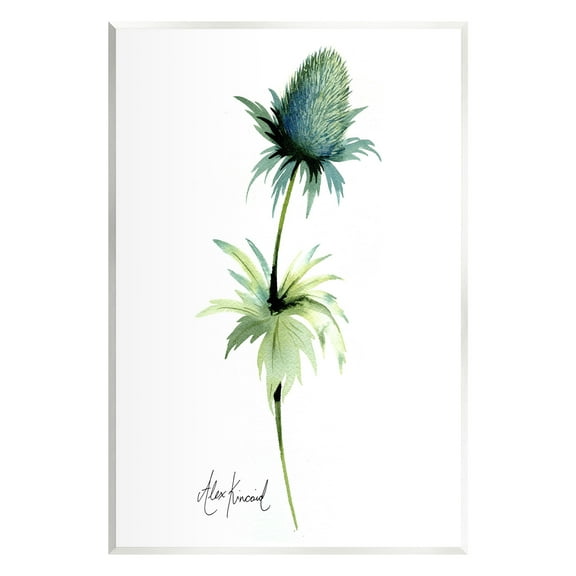 Stupell Industries Simple Thistle Plant Botanical & Floral Painting Unframed Art Print Wall Art, 10 x 15