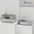 thumbnail image 3 of PawHut XL Stainless Steel Litter Box, High Sided Cat Litter Box with Scoop, 3 of 10