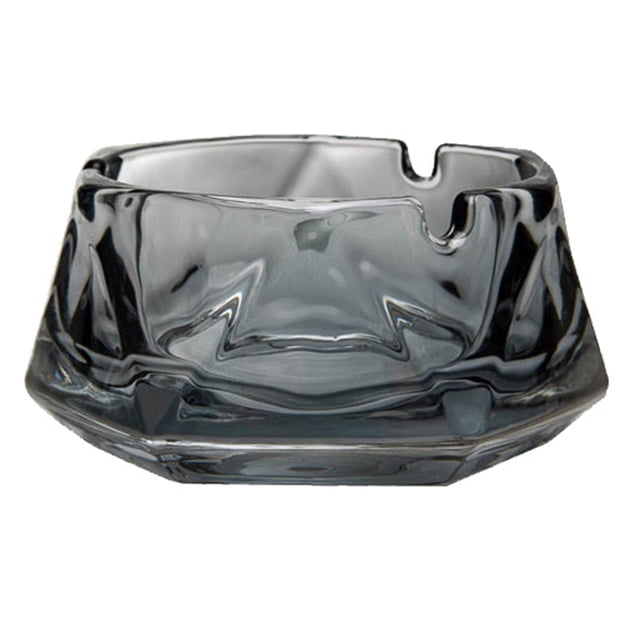 Cenicero de cristal para cigarrillos, cenicero de mesa y decoración moderna para el hogar, oficina, bar, restaurante