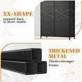 thumbnail image 6 of EnHomee Dressers for Bedroom with 14 Fabric Drawers Tall Dresser & Chests of Drawers Storage Tower for Living Room, Black, 6 of 11