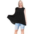 thumbnail image 3 of HAPPY BAY Women's Summer Relaxed Flowy House Wear Swing Dresses 2X Black_AC1137, 3 of 3