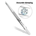 thumbnail image 6 of 6.4-inch Stainless Steel Tweezers with Straight & Curved Serrated Tip Multipurpose Forceps for Craft Repairing 2 Pack, 6 of 7