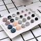thumbnail image 2 of Chic Beauty Round Resin Stone Stud Earrings 12 Pairs Diamond Stud Earring for Masquerades Party Street Shooting, 2 of 4