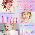 thumbnail image 6 of JoyStone 62Pcs Kids Washable Makeup Kit Make Up Set, Pretend Vanity Set with Makeup Case Birthday Toys for Girls 3-12 Year Old Kids, 6 of 10