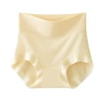 thumbnail image 3 of Kmdttou Seamless Underwear for Women's Ladies Comfortable Solid Color Large Size Abdominal Panties Hight Waiste Underpants (Regular & Plus Size), 3 of 9