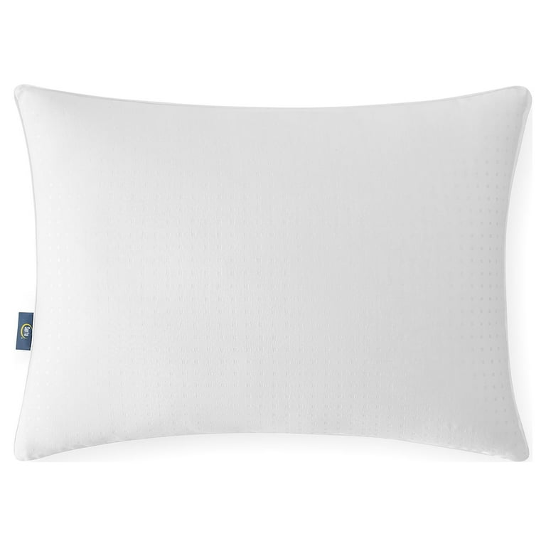 SertaPedic Won't Go Flat Pillow, Standard/Queen, White