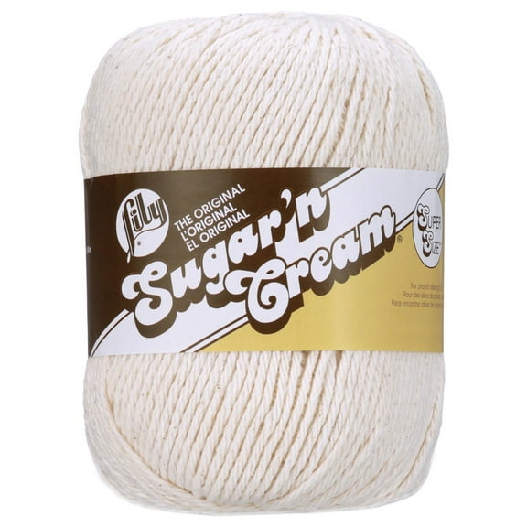 Lily Sugar'n Cream® Super Size Yarn, Cotton #4 Medium, 4oz/113g, 200 Yards