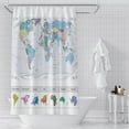 thumbnail image 3 of 4Pcs African American Black Girl Waterproof Shower Curtain Sets for Bathroom with Non Slip Rugs, Toilet Cover and Bath Mat, 12 Plastic Hooks (Girl-Sit), 3 of 4