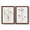 Barnwood Maple, variant on Pressed Botanical I - Premium Framed Canvas 2 Piece Set - Ready to Hang