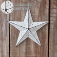thumbnail image 5 of VHC Brands Patriotic Faceted Metal Star White Wall Hanging 8x8, Independence Day Decor, American Star Design, Distressed Appearance Metal Wall Hanging, Star Shape, Country, Matte White, 5 of 6