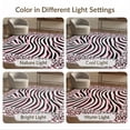 thumbnail image 7 of ODIKA Pink Stripe Leopard Cheetah Spotted Border Print Mixed Zebra Flowing Dynamic Foldable Easy Care for Queen Size Bedroom, Under Bed, Master, 7 of 7