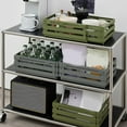 thumbnail image 3 of Retractable Storage Box, Stackable Organization and Storage Containers Organizers, Storage Box PP Plastic Bins with Handles for Closet, Kitchen, Pantry, 3 of 7