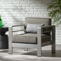 CAPE CORAL MP1 Club Chair, Modern Aluminum Frame, Outdoor Patio Lounge Chair