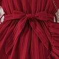 thumbnail image 7 of CAICJ98 Toddler Girl Dress Summer Ruffle Sleeve Tutu Princess Casual Knit Dresses for Girls Red,7-8 Years, 7 of 7