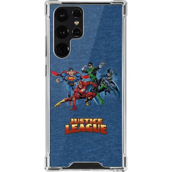 Skinit DC Comics Justice League Heroes Galaxy S22 Ultra Clear Case