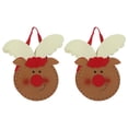 thumbnail image 1 of 2 bolsas de regalo ligeras y duraderas para dulces navideños, ideales para decorar fiestas navideñas, con diseño de ciervos navideños., 1 of 14
