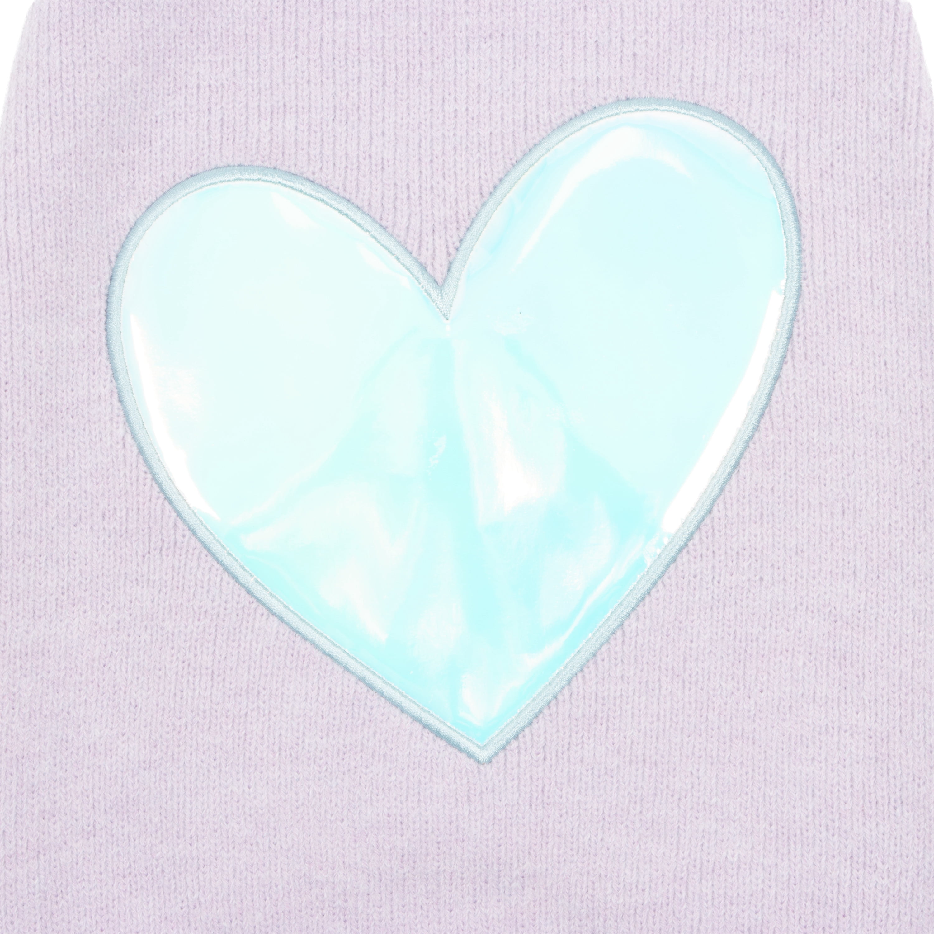 Oodles Iridescent Heart Fall Dog Sweater, Purple, Medium